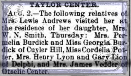 connie ward girl with a past genealogy blog Potter newspaper