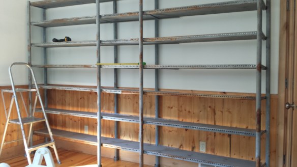 Shelving all finished - ready to load