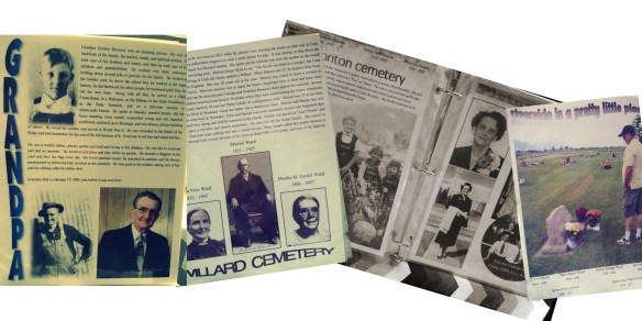 A sampling of pages in the Memorial Day book