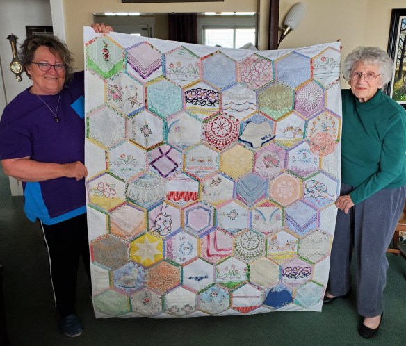 connie ward girl with a past family history genealogy heirloom quilt vintage linens pillowcases doilies hankerchiefs Edith Bronson